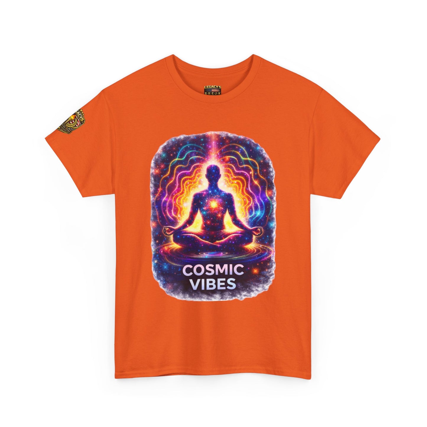 Meditating Silhouette 'Cosmic Vibes' T-shirt