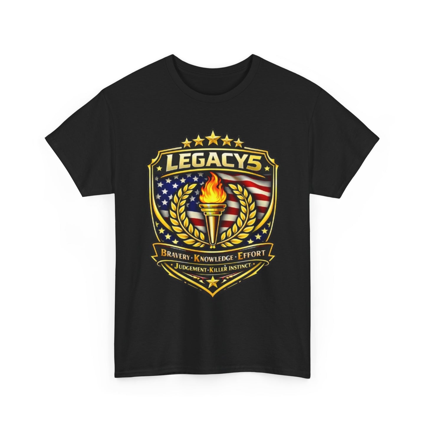 Legacy 5 Brand Crest T-Shirt - Built on Values. Worn with Purpose