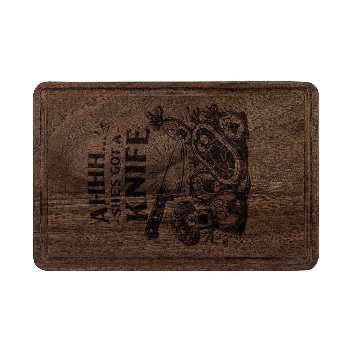 "Ahhh, That's My Knife" Wooden Cutting Board