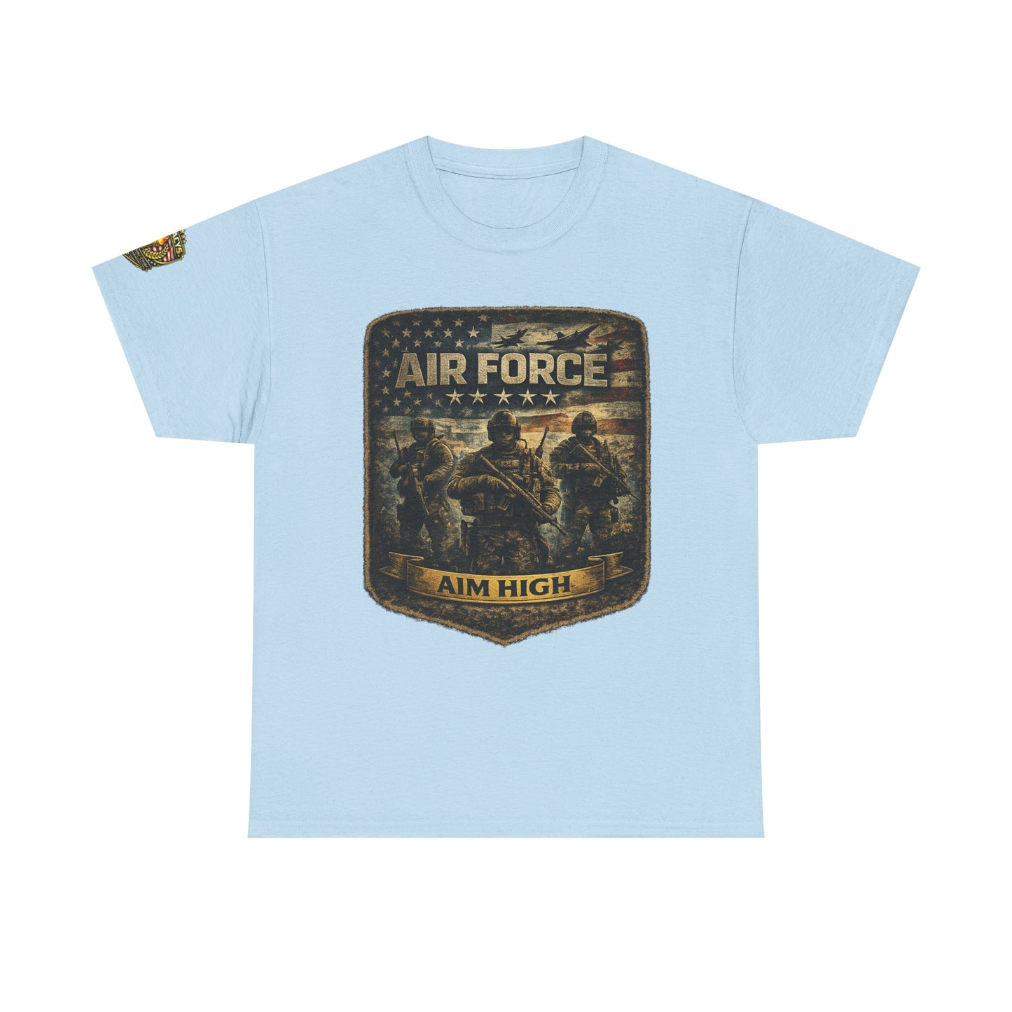 Air Force 'Aim High' Military Tee w/ Legacy 5 Brand Crest