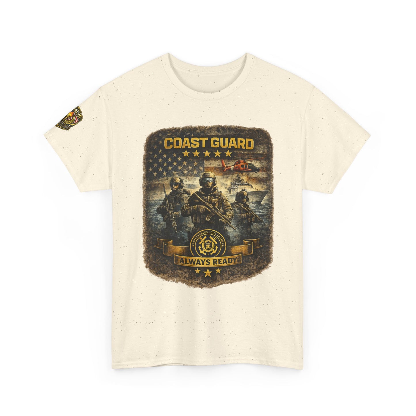 Coast Guard Helicopter 'Always Ready' Graphic Tee w/ Legacy 5 Brand Crest