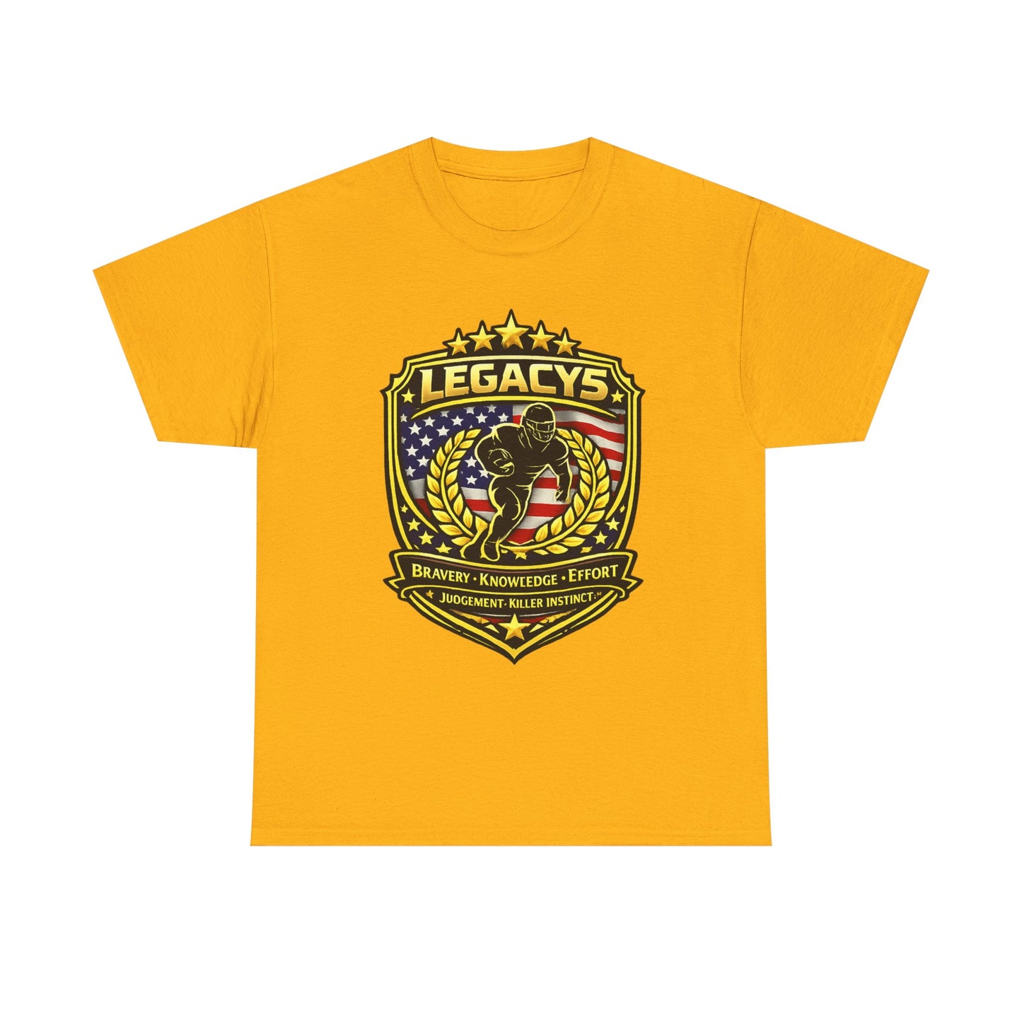 Football - Male Silhouette-Legacy Shield T-Shirt