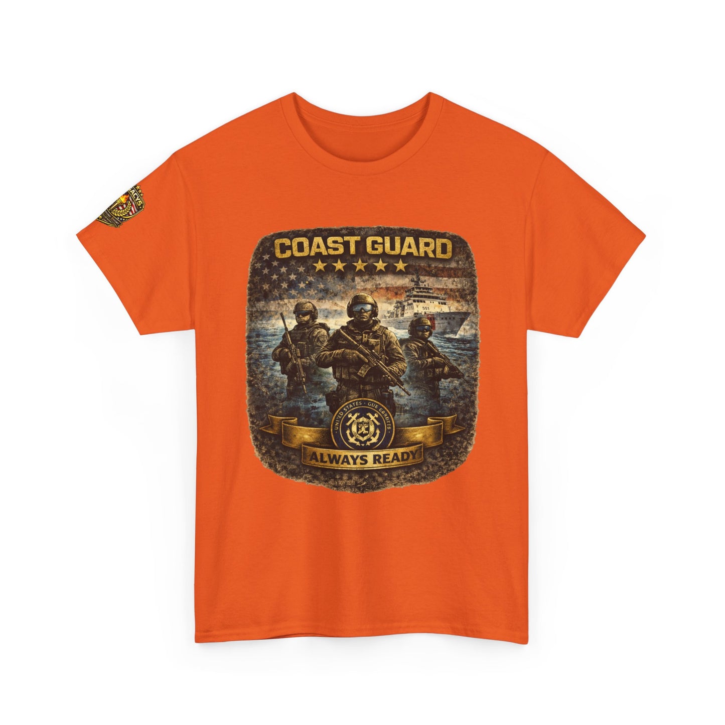 Coast Guard "Always Ready" â€” Military Tribute Tee w/ Legacy 5 Brand Crest