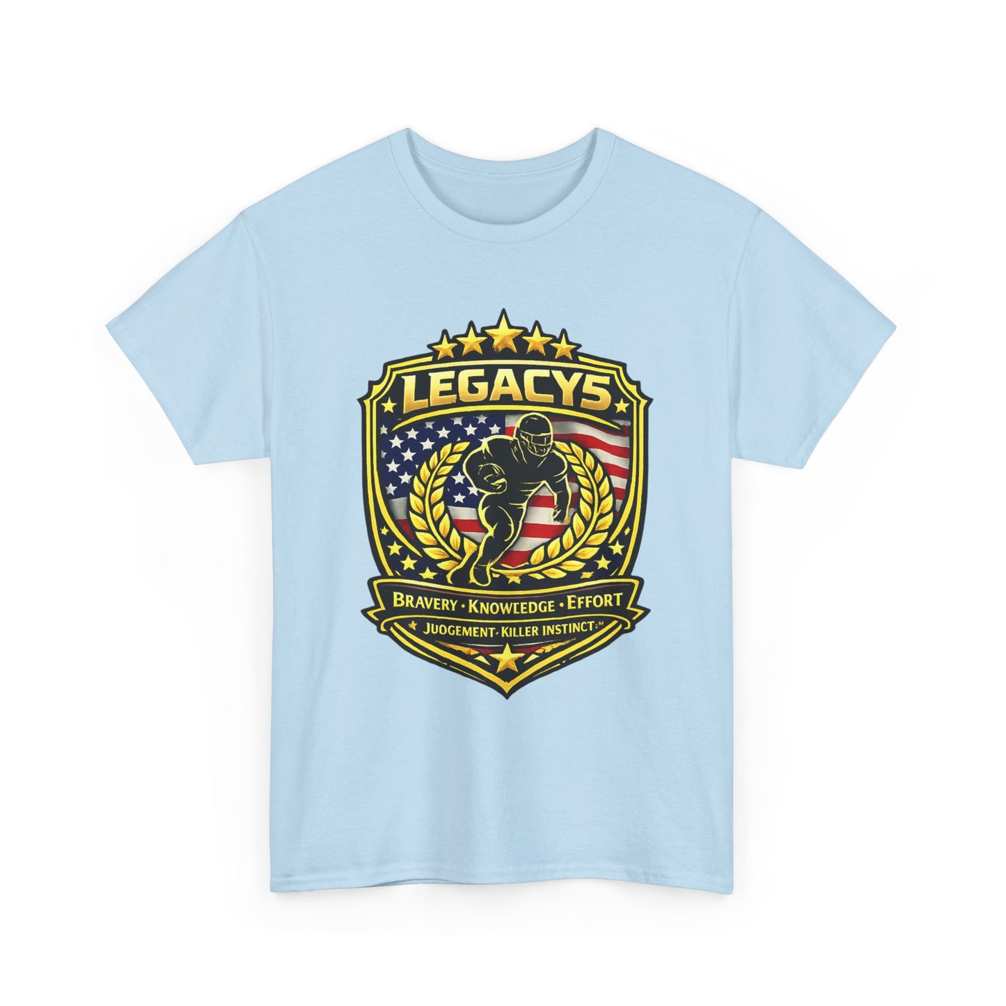 Football - Male Silhouette-Legacy Shield T-Shirt