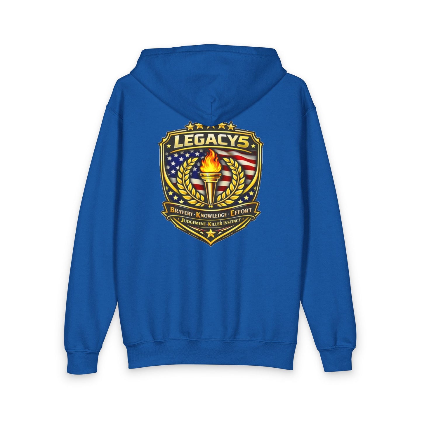 Legacy 5 Brand Crest Youth Zip Hoodie