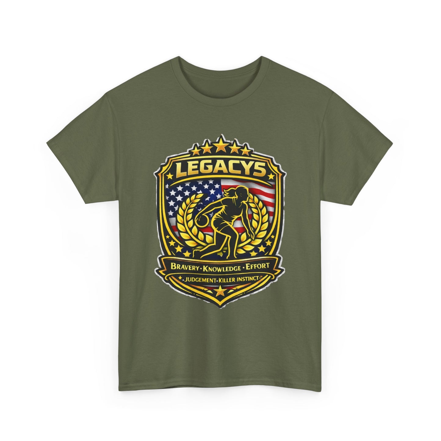 Bowling- Female Sihouette Legacy Shield T-Shirt