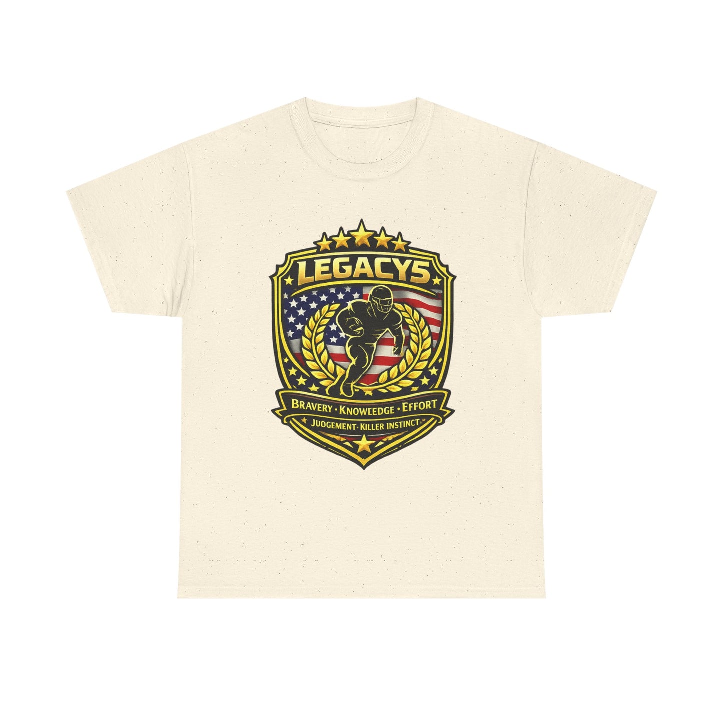Football - Male Silhouette-Legacy Shield T-Shirt
