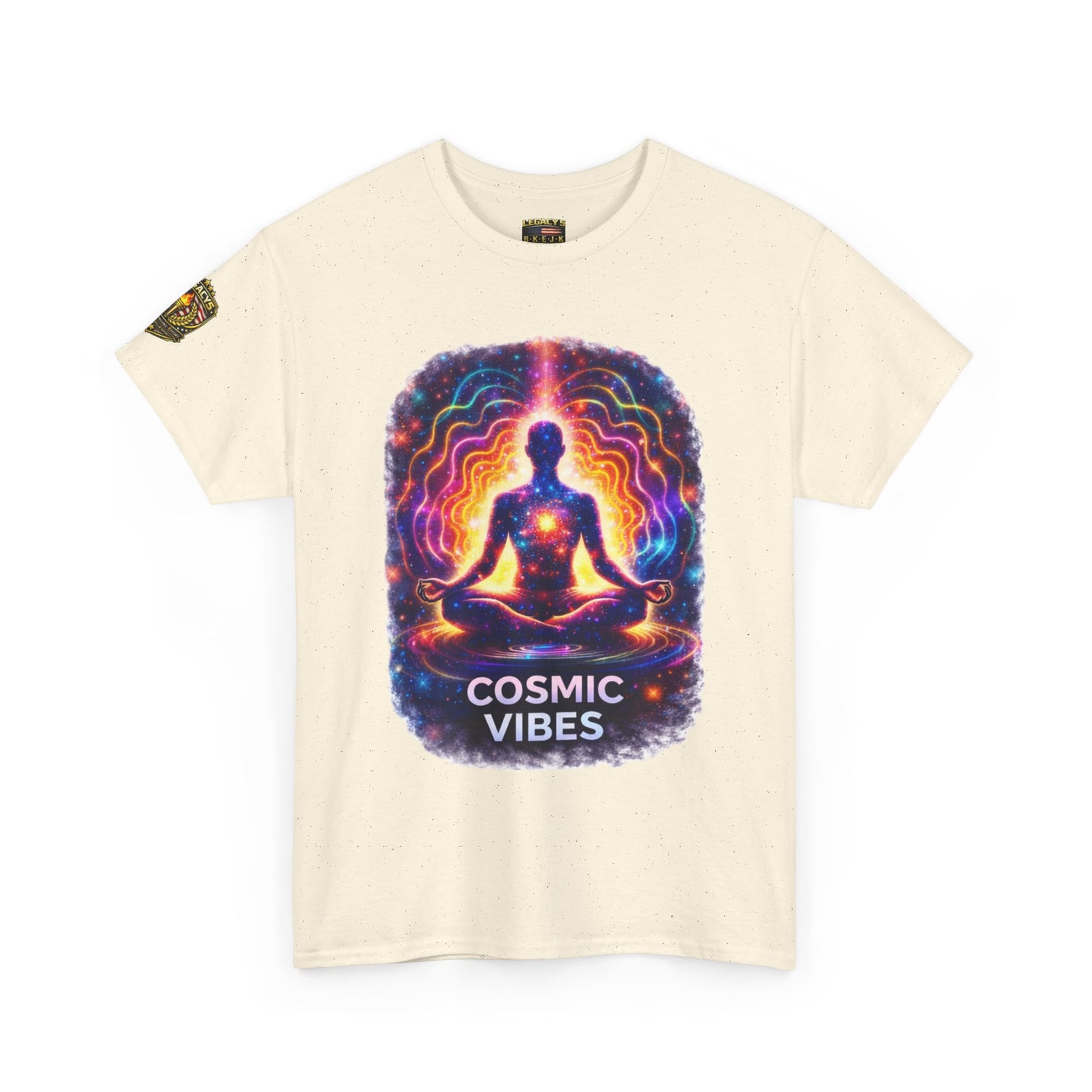 Meditating Silhouette 'Cosmic Vibes' T-shirt