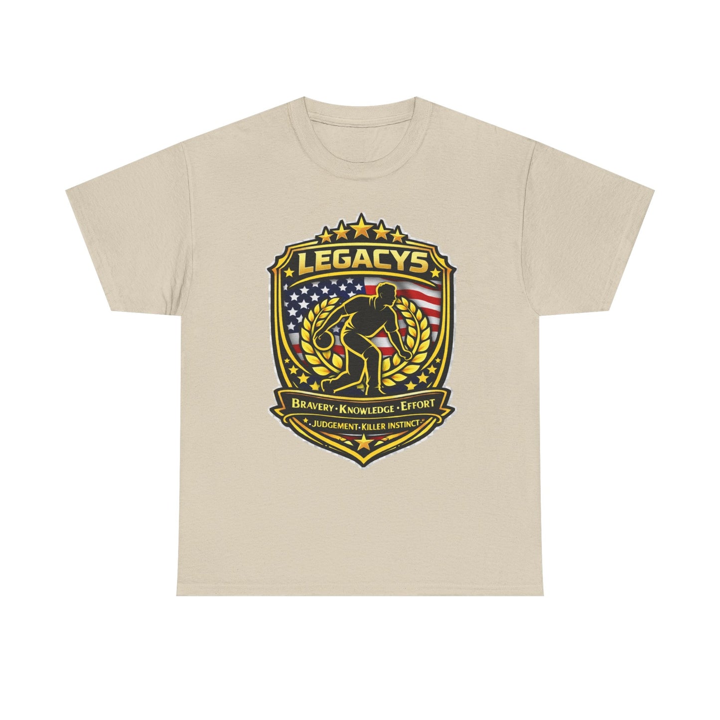 Bowling - Male Silhouette Legacy Shield T-Shirt