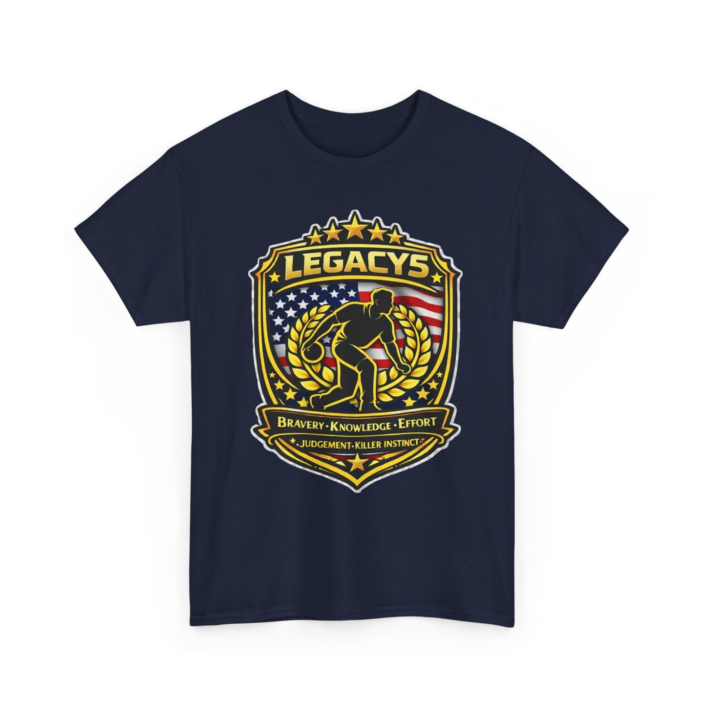 Bowling - Male Silhouette Legacy Shield T-Shirt