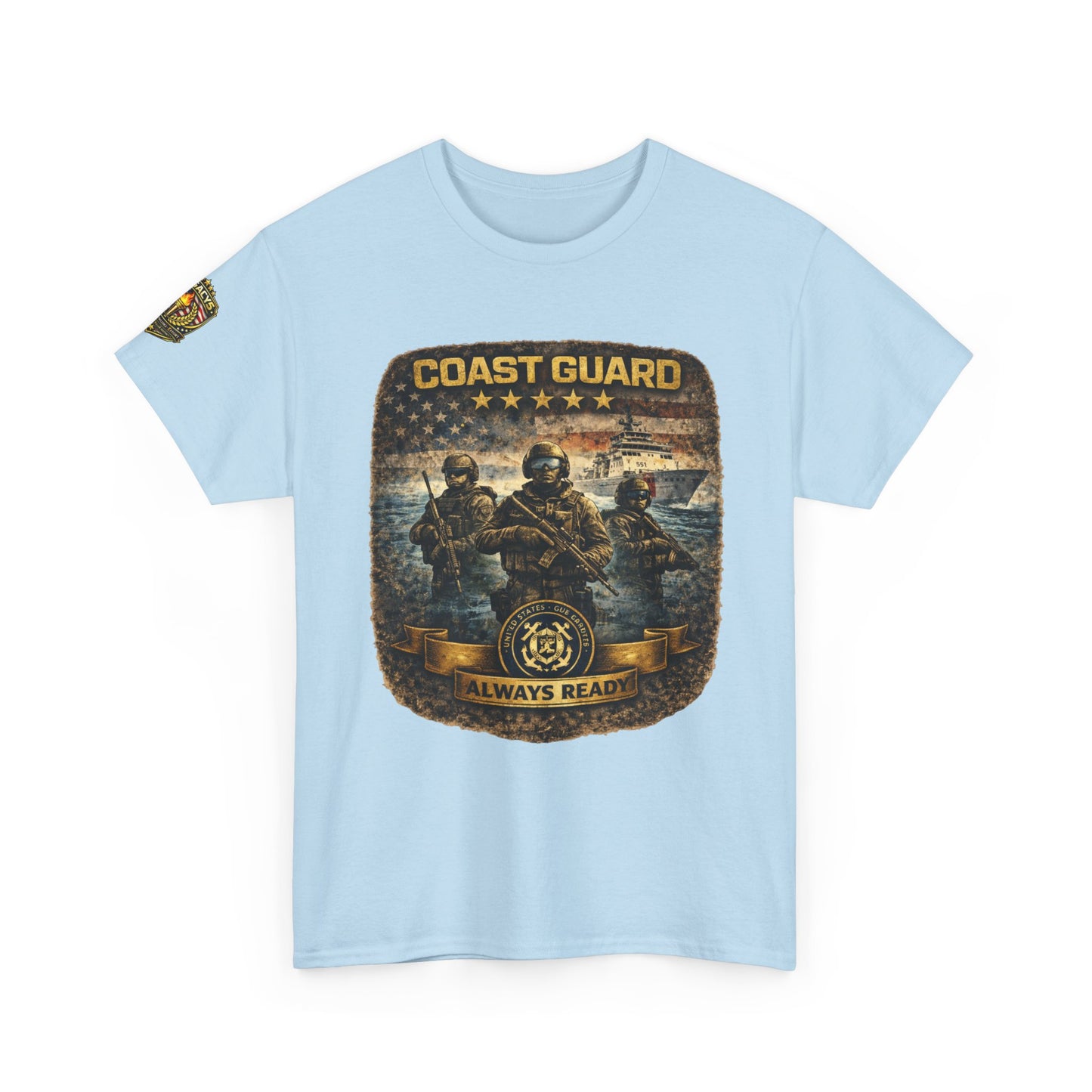 Coast Guard "Always Ready" â€” Military Tribute Tee w/ Legacy 5 Brand Crest
