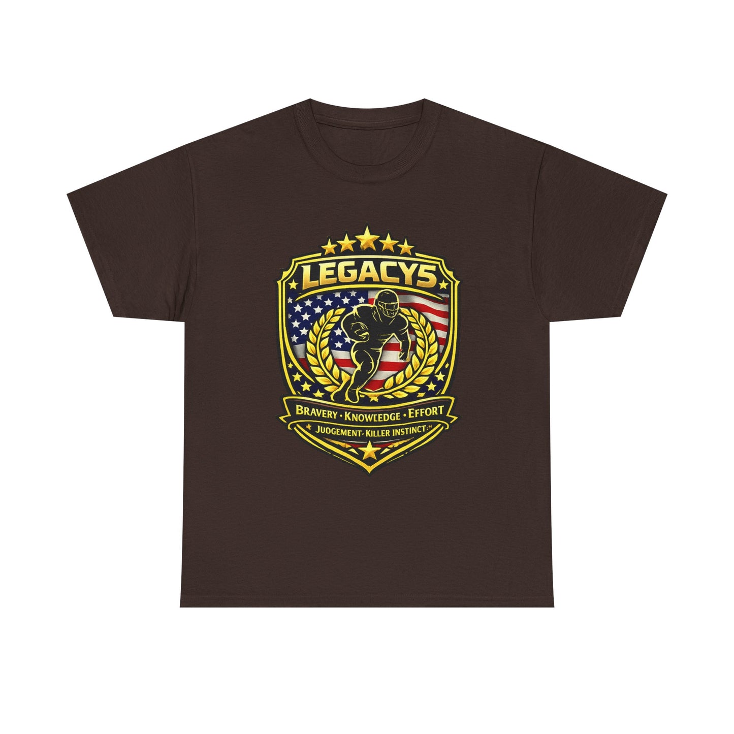 Football - Male Silhouette-Legacy Shield T-Shirt