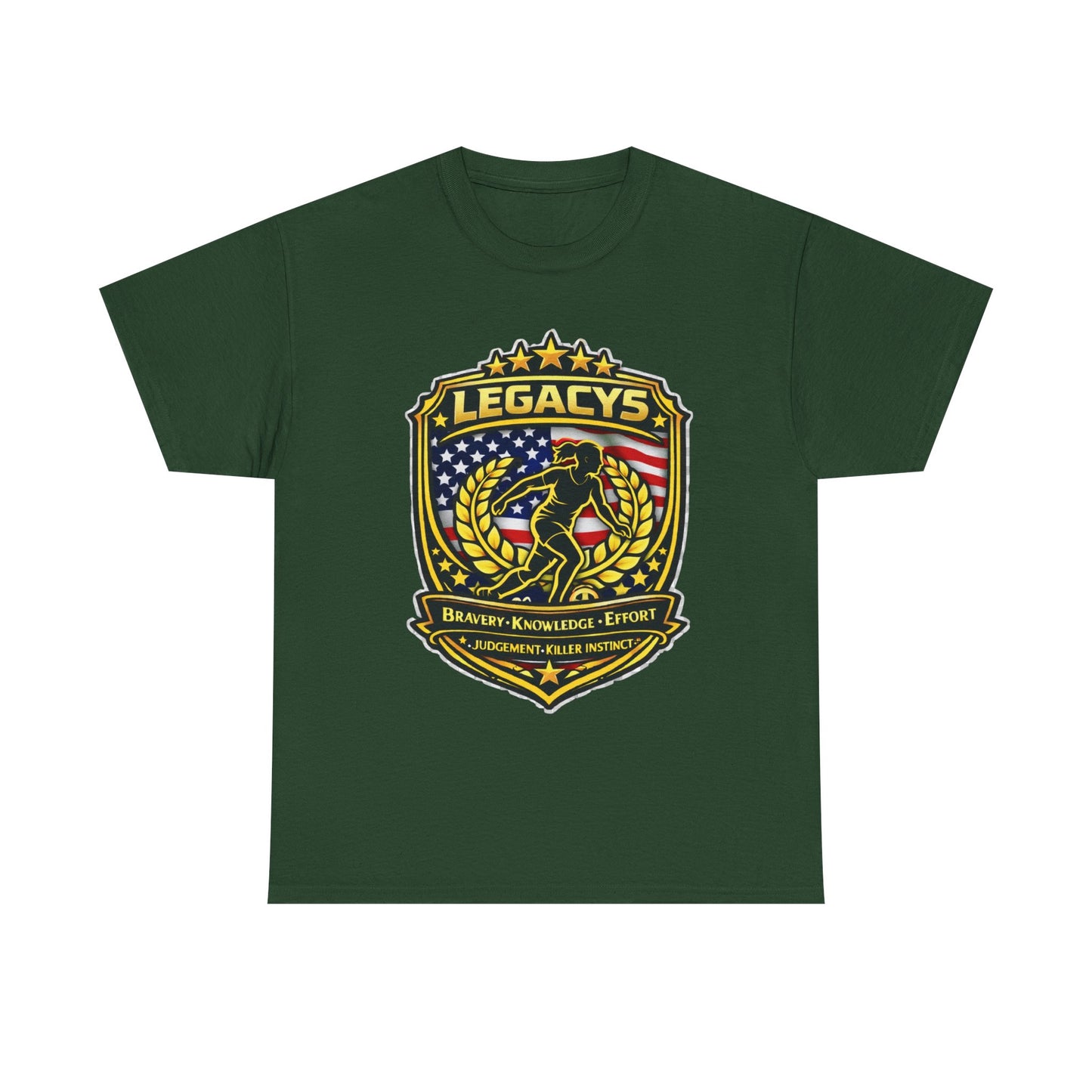 Soccer - Female Silhouette Legacy Shield T-Shirt
