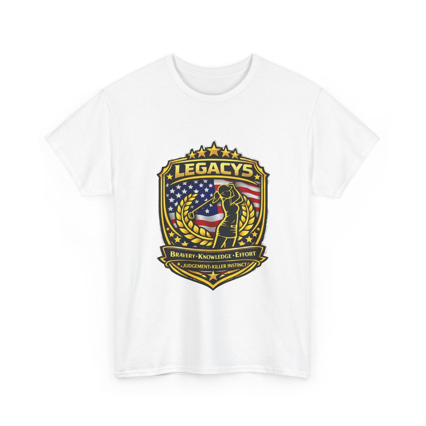 Golf- Female Silhouette -Legacy Shield T-Shirt