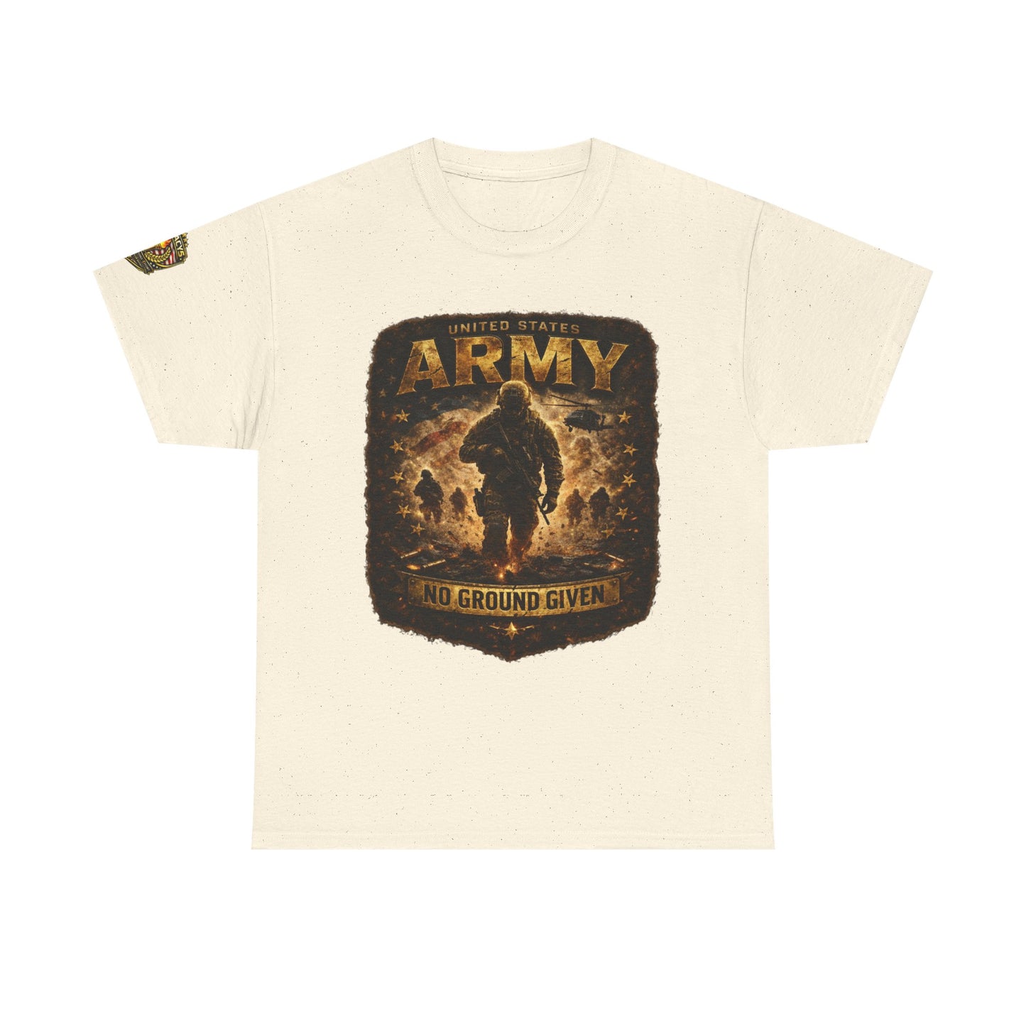 Army â€” "No Ground Given" Military Graphic Tee w/ Legacy 5 Brand Crest