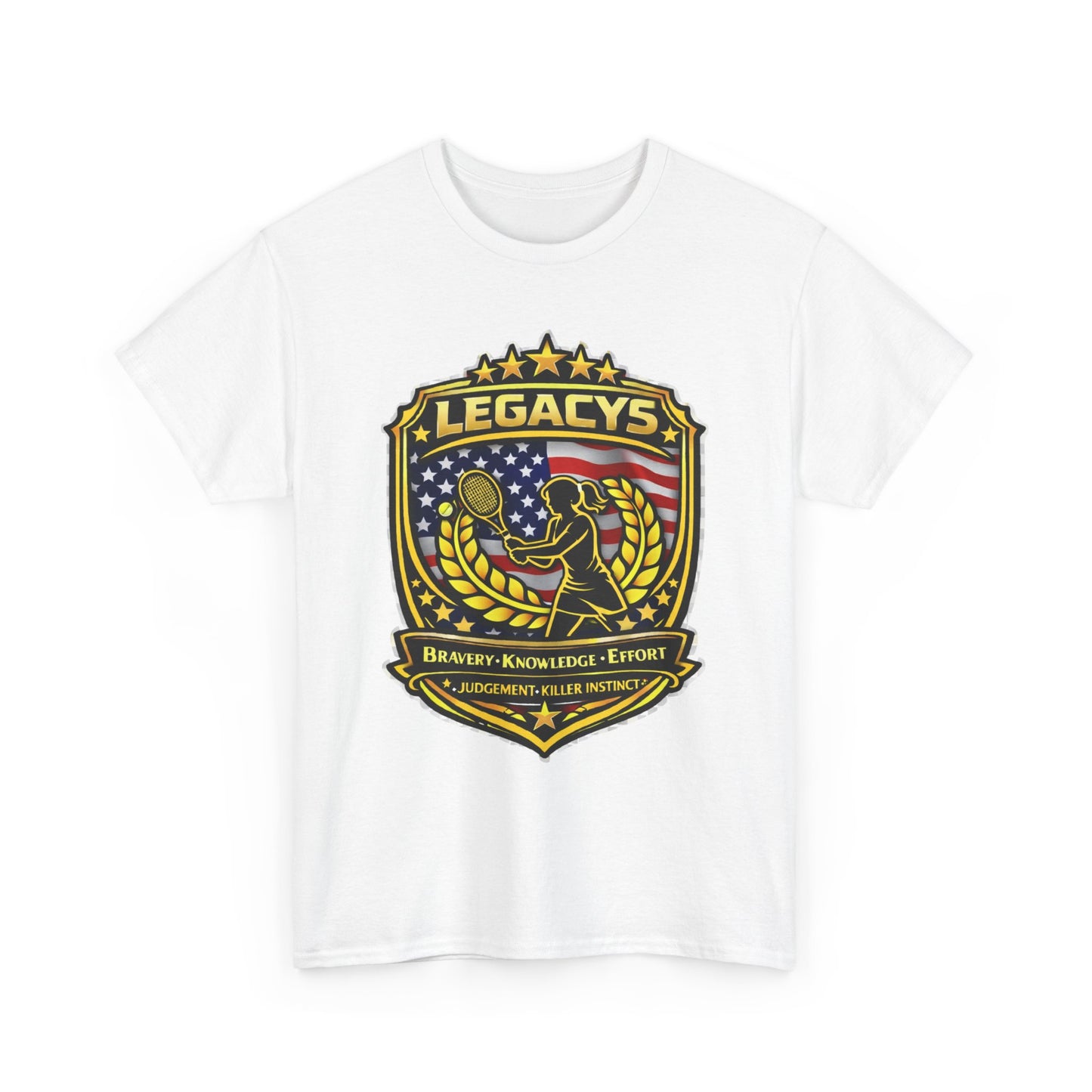 Legacy 5 Shield T-Shirt - Tennis - Female Silhouette