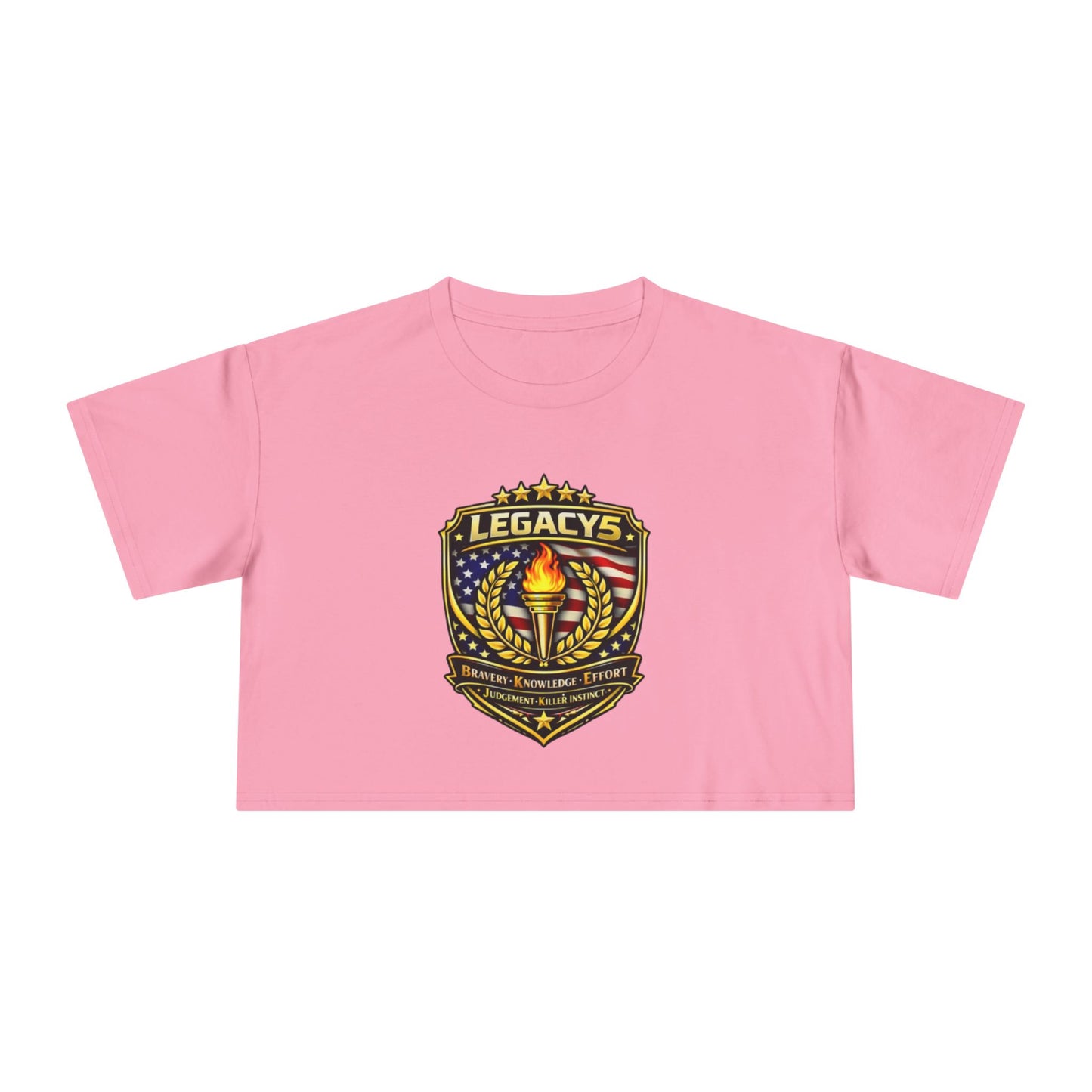 Legacy 5 Shield Crop Tee