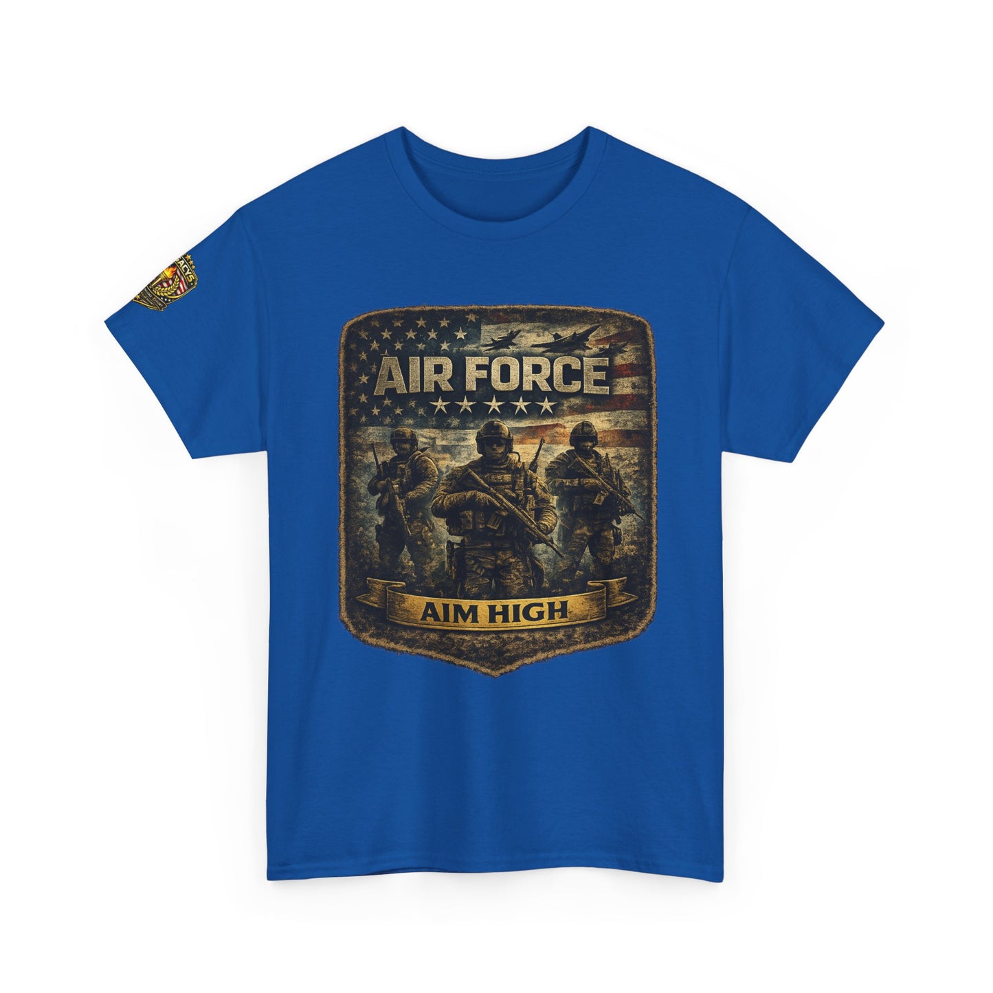 Air Force 'Aim High' Military Tee w/ Legacy 5 Brand Crest
