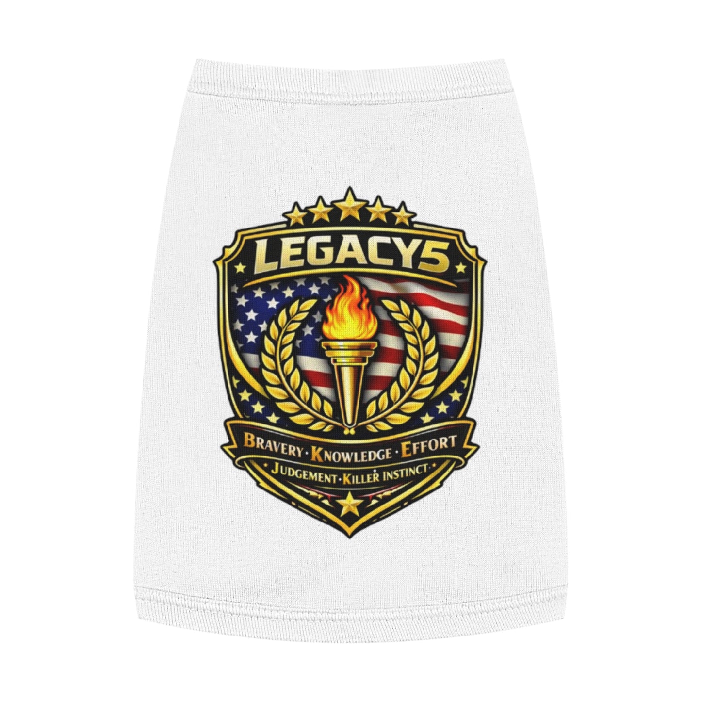 Legacy 5 Brand Crest Pet Tank Top