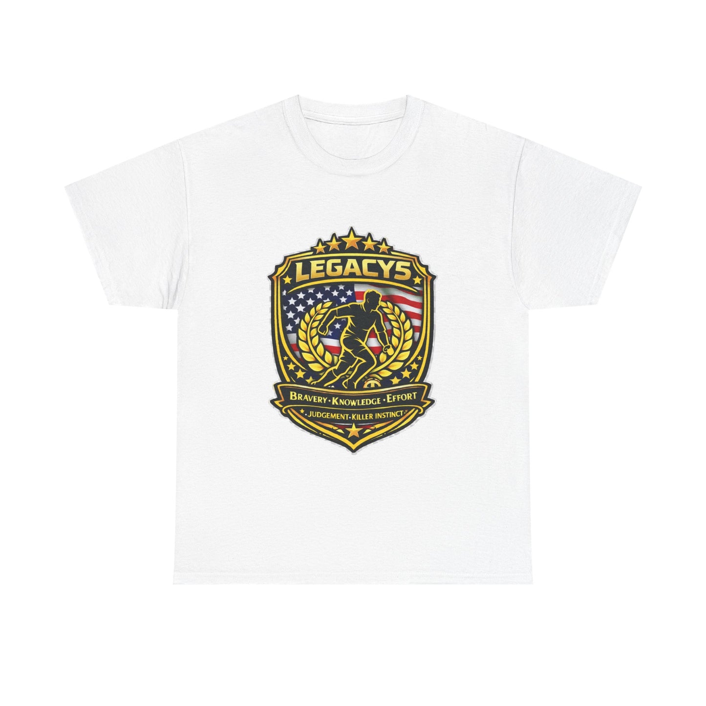 Soccer - Male Silhouette Legacy Shield T-Shirt