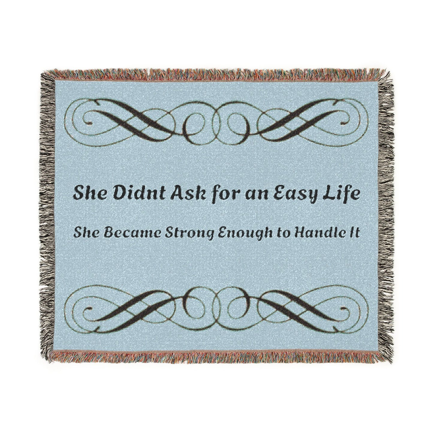 Strong Mom- Woven Blanket â€“ Heartfelt Floral Tribute Throw for Motherâ€™s Day & Gifts