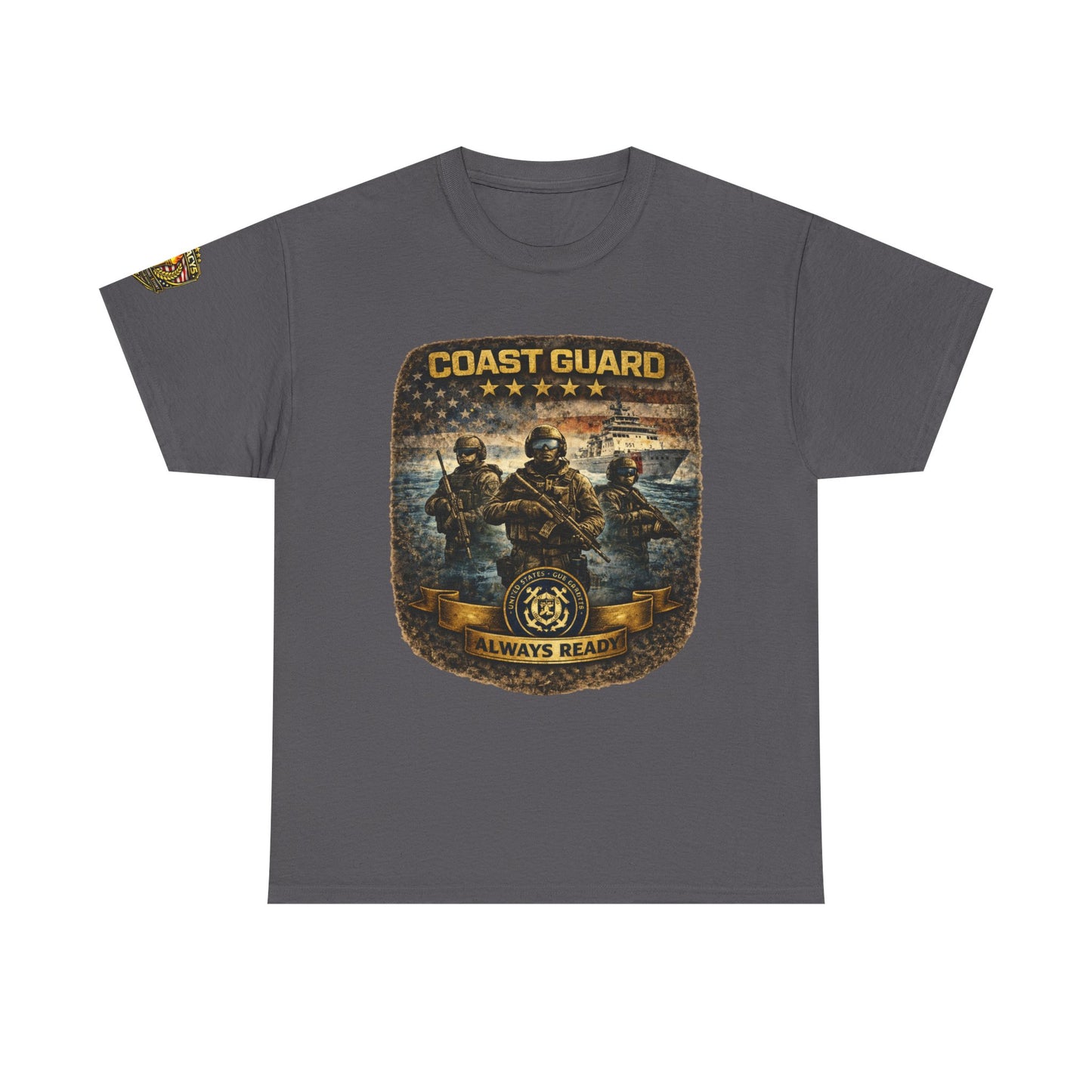 Coast Guard "Always Ready" â€” Military Tribute Tee w/ Legacy 5 Brand Crest