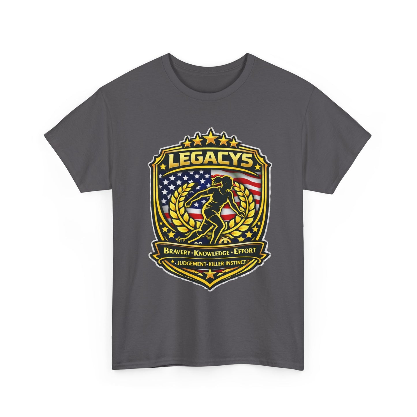 Soccer - Female Silhouette Legacy Shield T-Shirt