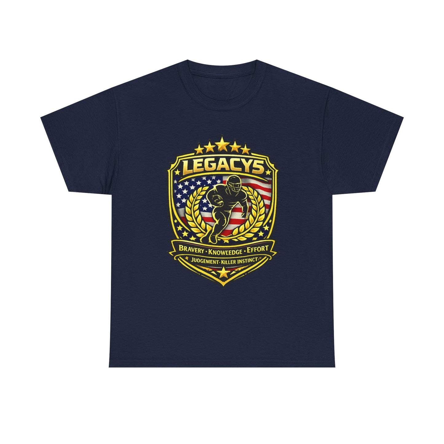 Football - Male Silhouette-Legacy Shield T-Shirt