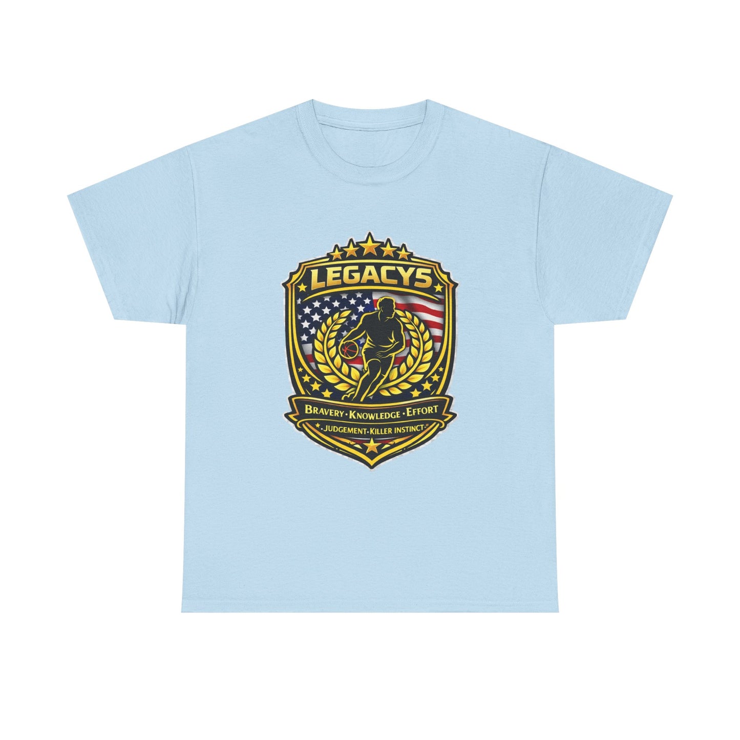 Basketball - Male Silhouette Legacy Shield T-Shirt