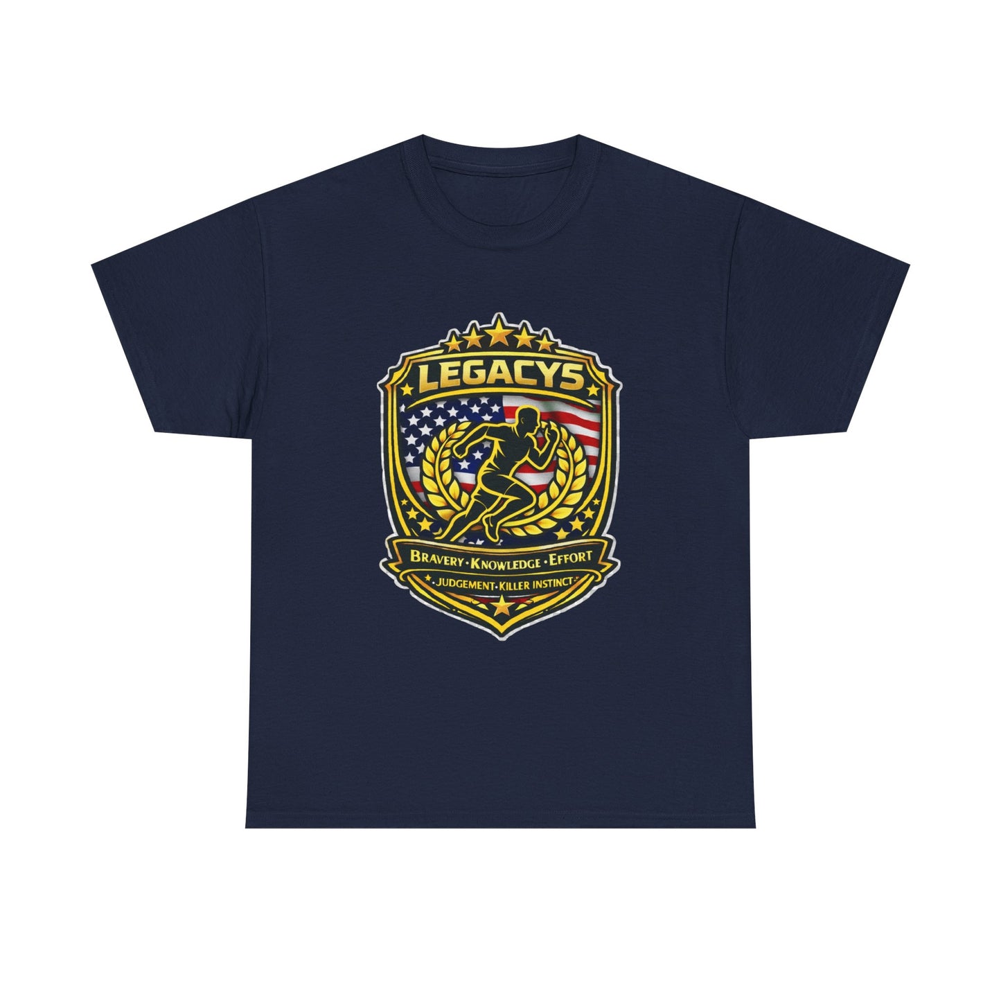Cross Country / Track - Male Silhouette Legacy Shield T-Shirt