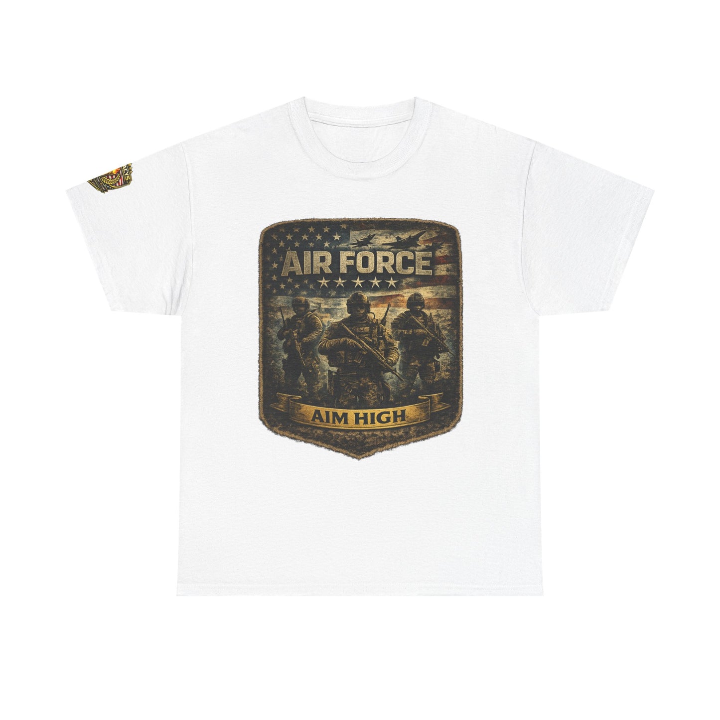 Air Force 'Aim High' Military Tee w/ Legacy 5 Brand Crest