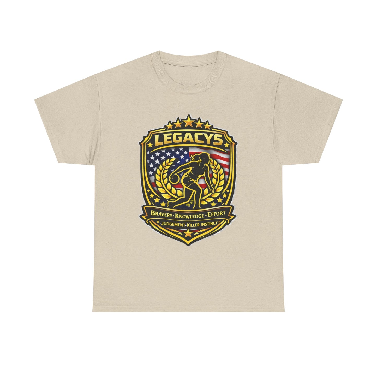 Bowling- Female Sihouette Legacy Shield T-Shirt