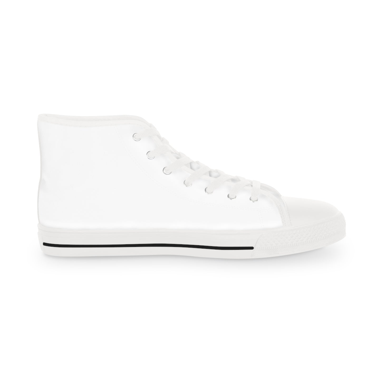 Legacy 5 Brand Crest High Top Sneakers â€” White Canvas Mens Shoes