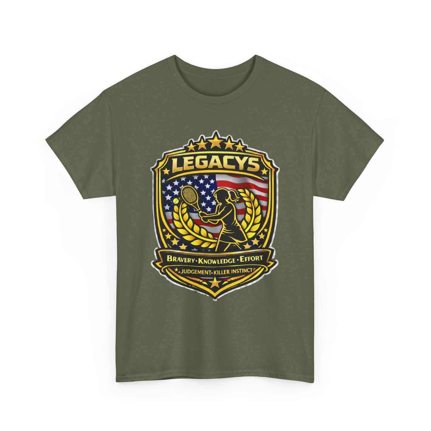 Legacy 5 Shield T-Shirt - Tennis - Female Silhouette