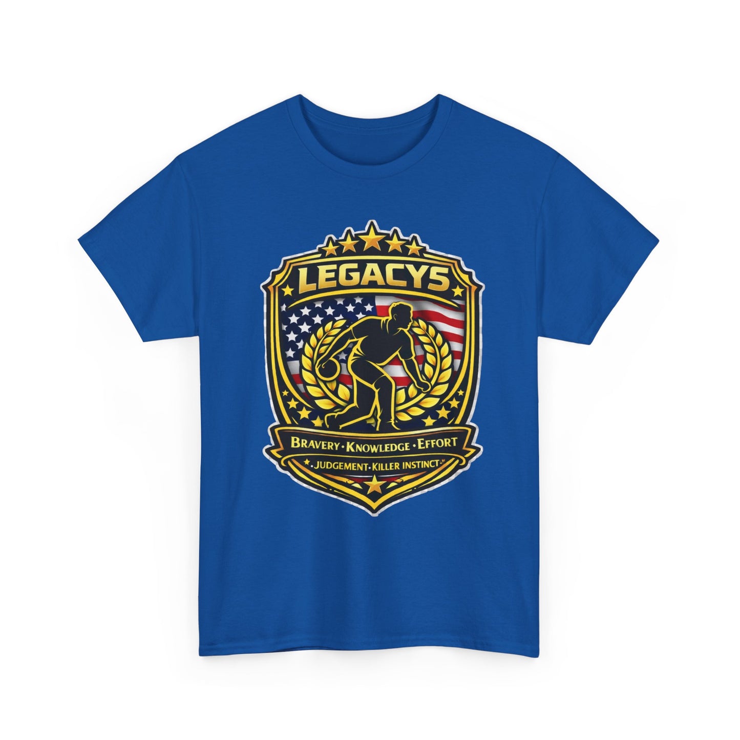 Bowling - Male Silhouette Legacy Shield T-Shirt