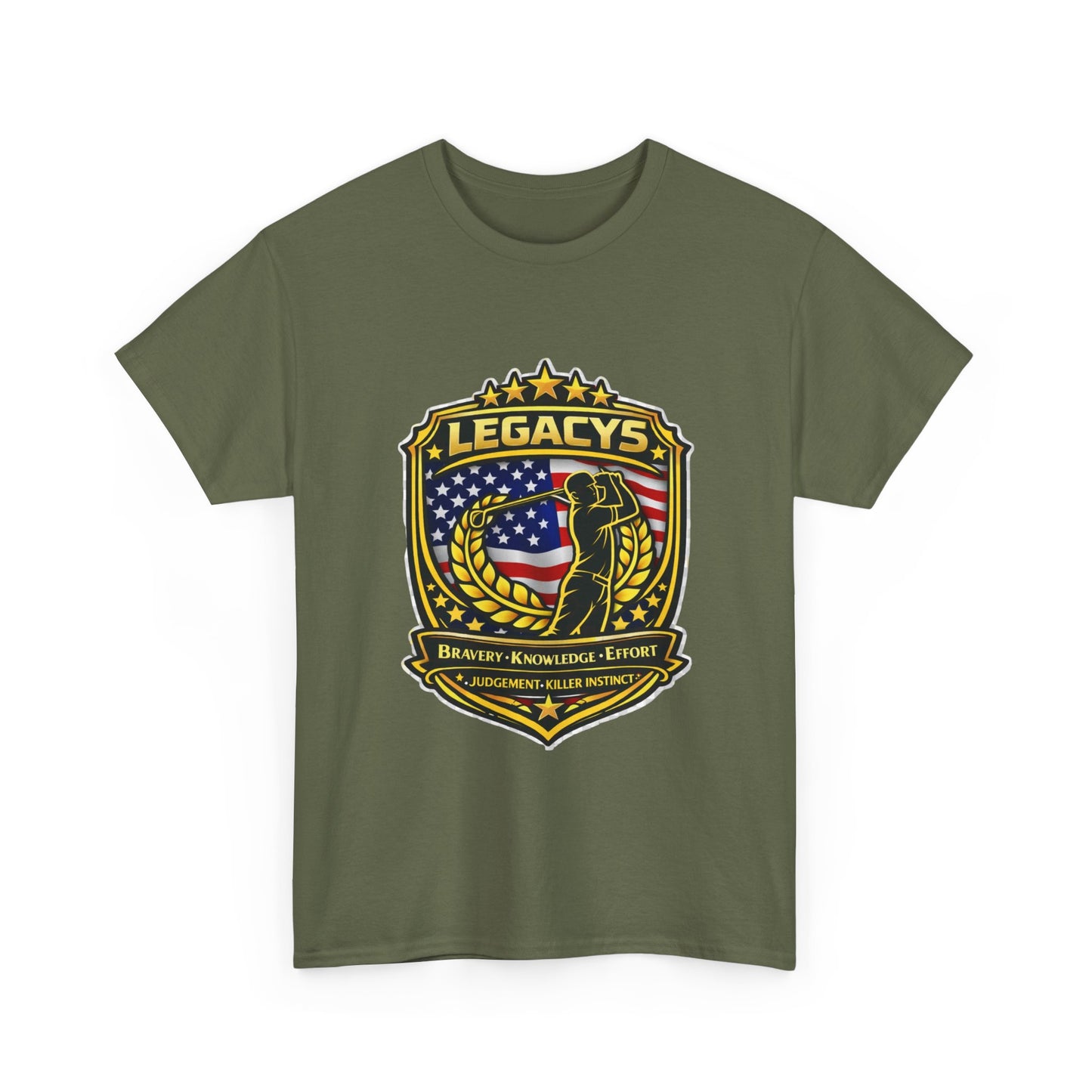 Golf - Male Silhouette Legacy Shield T-Shirt