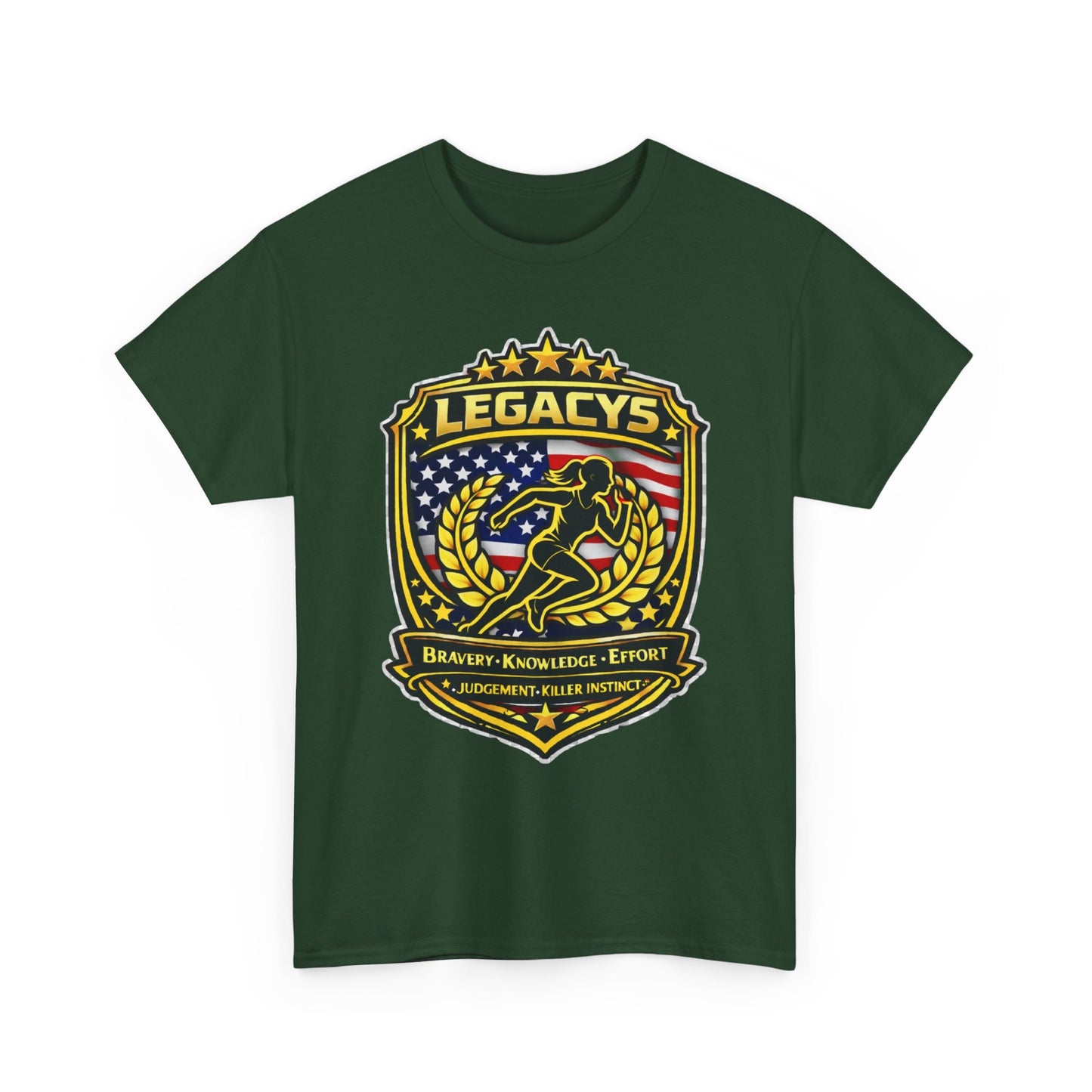 Cross Country/ Track - Female Silhouette Legacy Shield T-Shirt