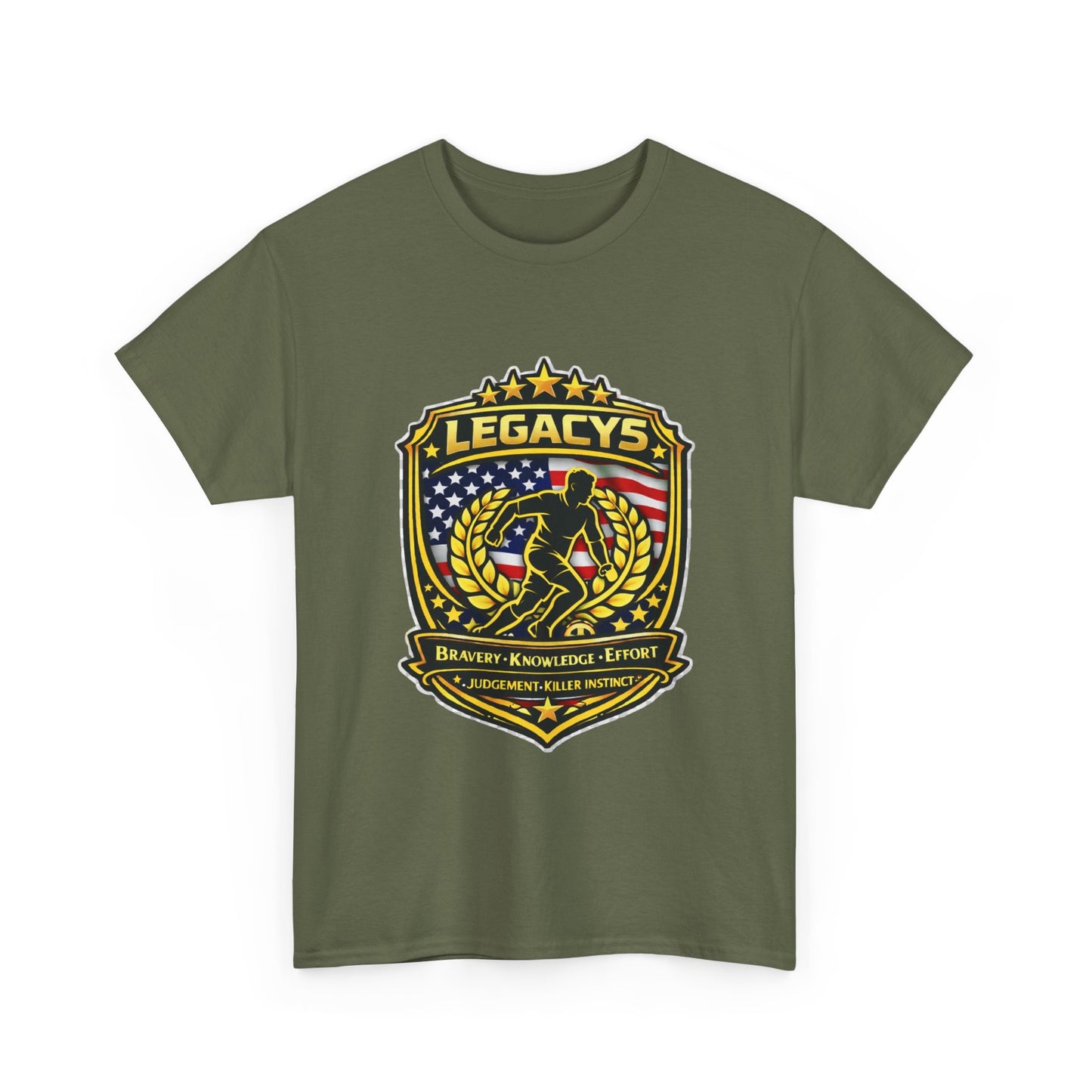 Soccer - Male Silhouette Legacy Shield T-Shirt