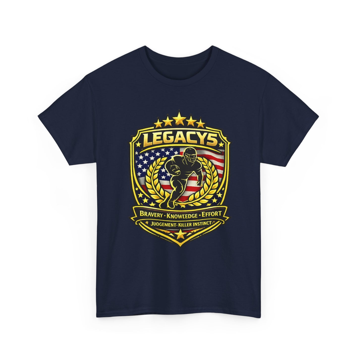 Football - Male Silhouette-Legacy Shield T-Shirt