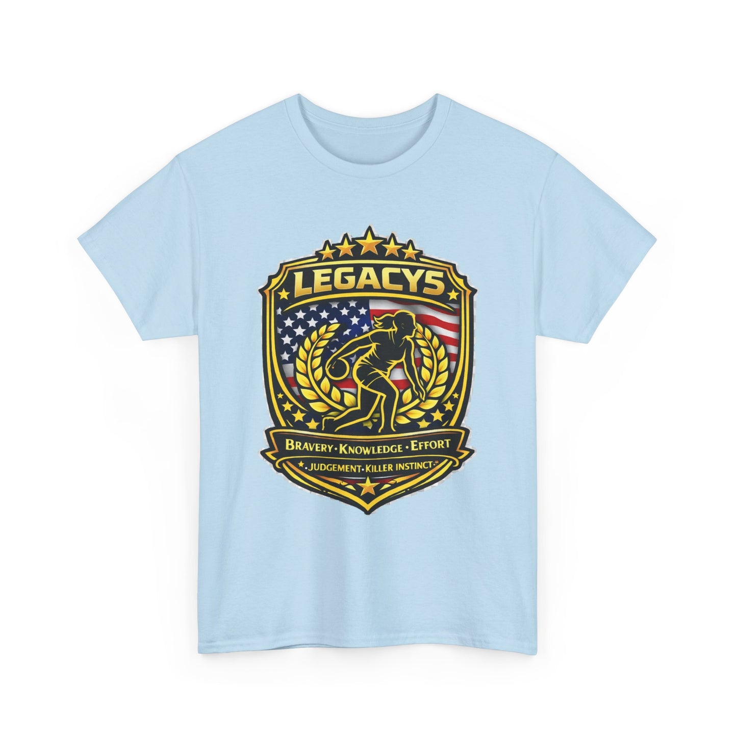 Bowling- Female Sihouette Legacy Shield T-Shirt