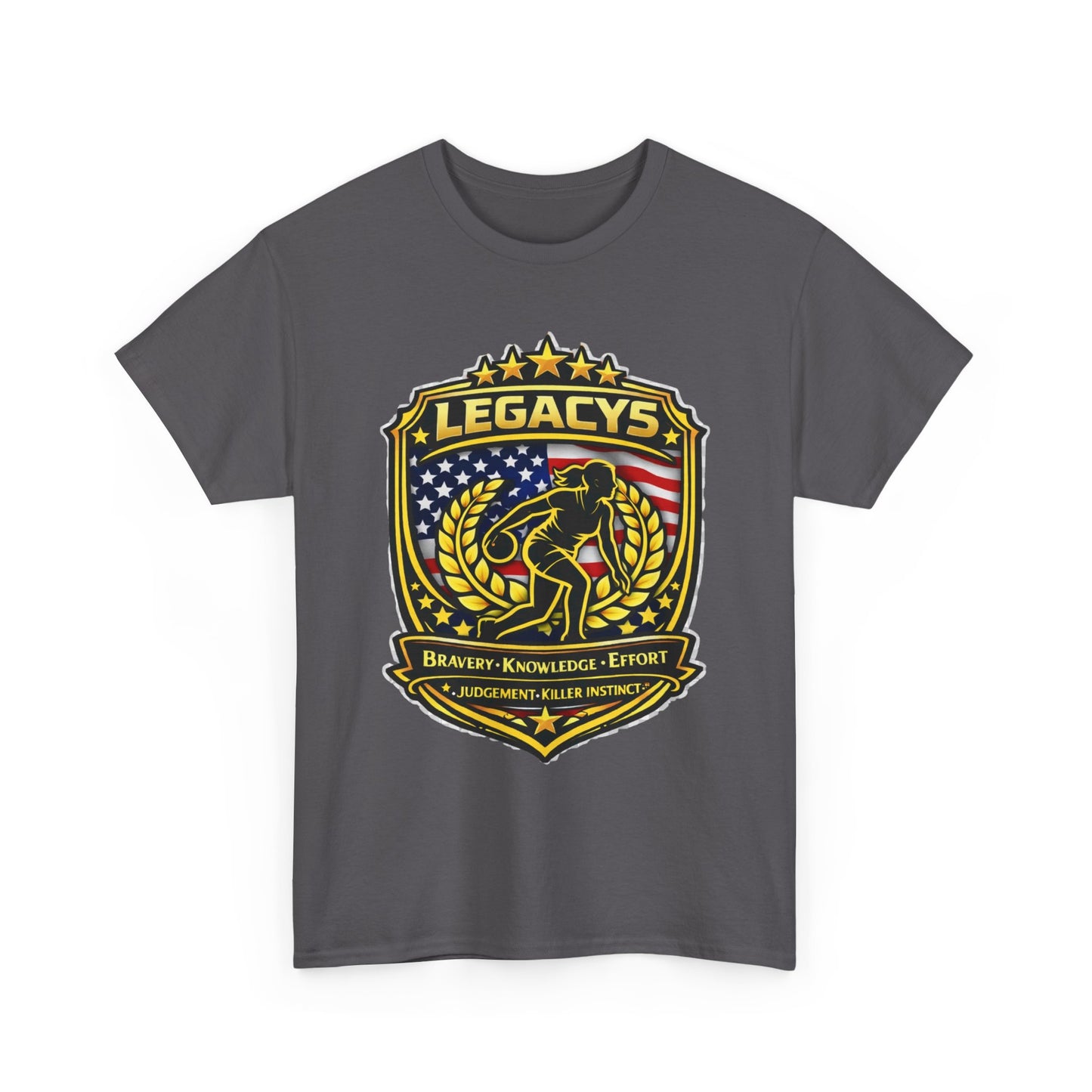 Bowling- Female Sihouette Legacy Shield T-Shirt