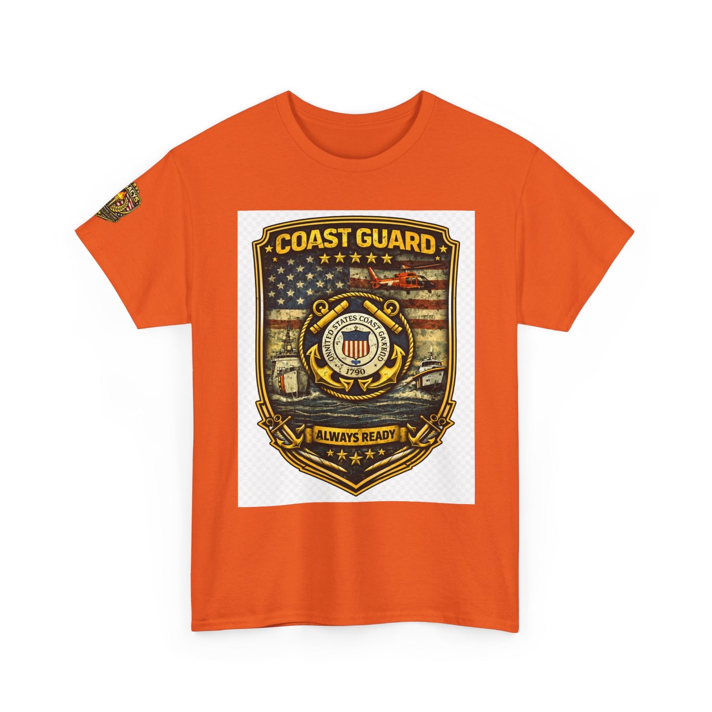 Coast Guard Shield â€” "Always Ready" Patriotic Military Tee w/ Legacy 5 Brand Crest