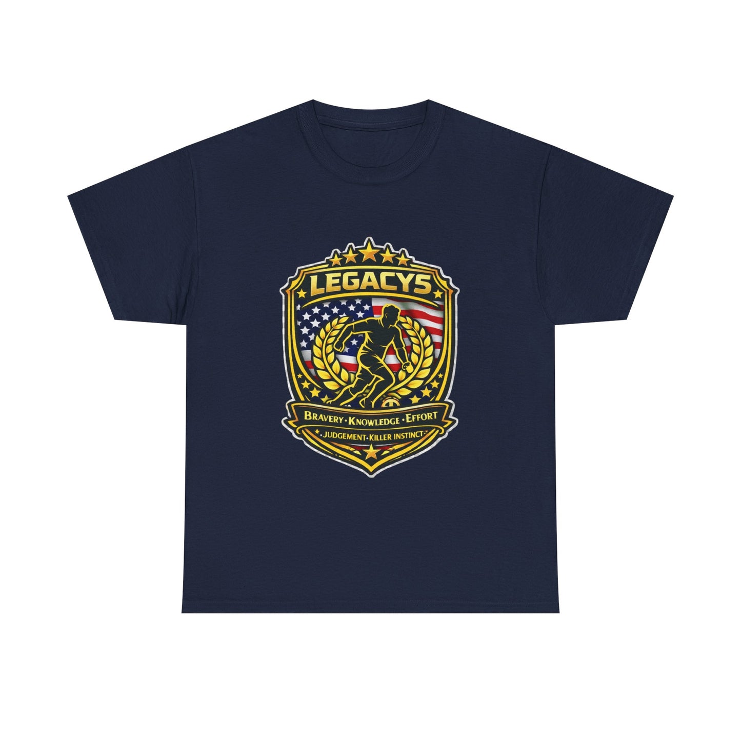 Soccer - Male Silhouette Legacy Shield T-Shirt