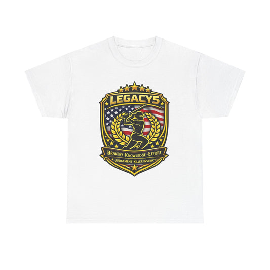 Baseball/Softball -Female Silhouette Legacy Shield T-Shirt