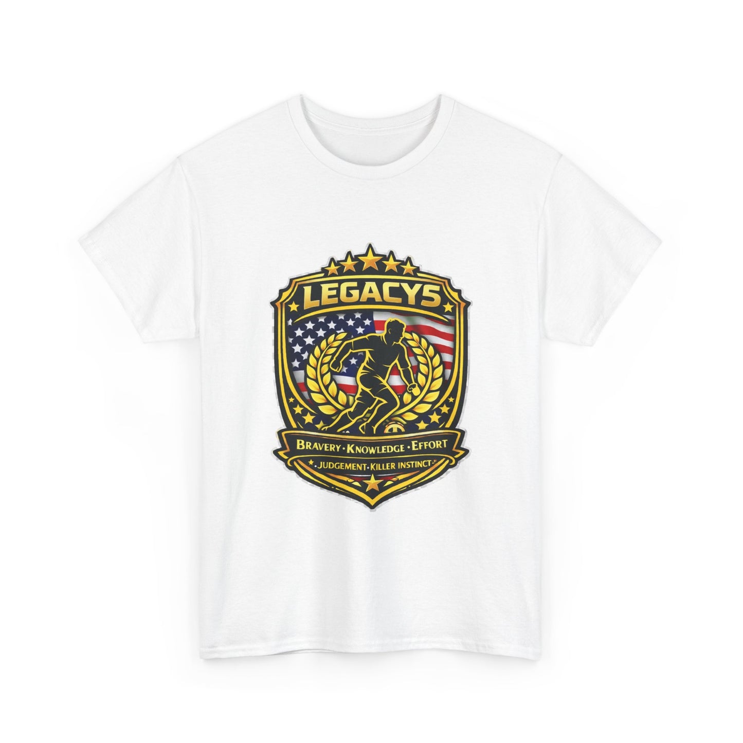 Soccer - Male Silhouette Legacy Shield T-Shirt