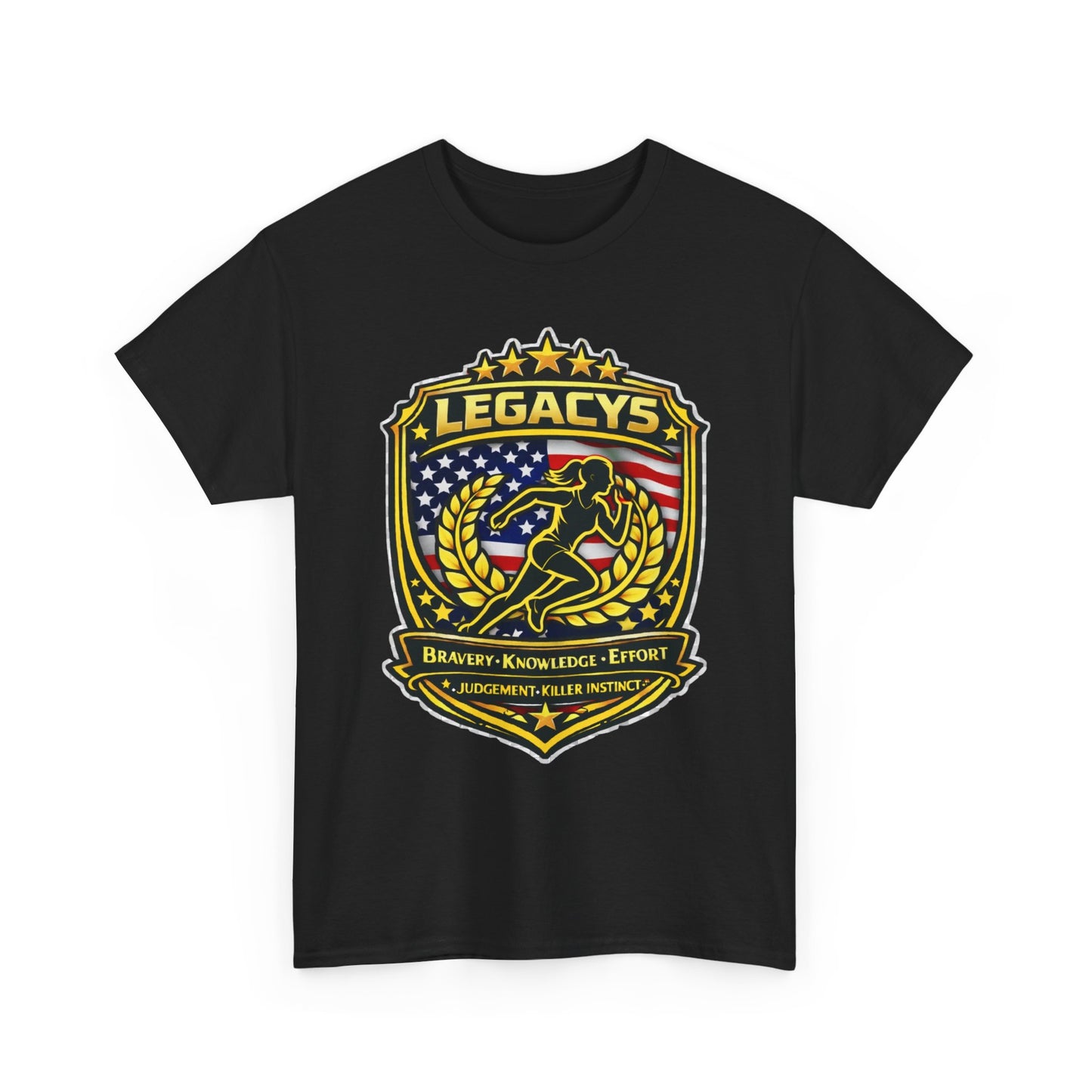 Cross Country/ Track - Female Silhouette Legacy Shield T-Shirt