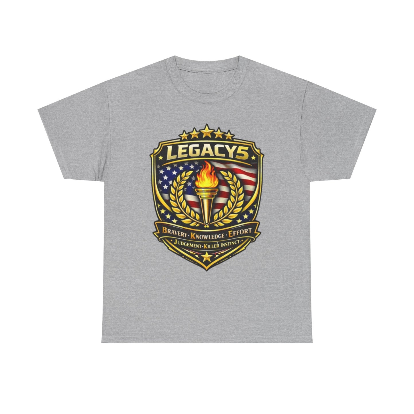 Legacy 5 Brand Crest T-Shirt - Built on Values. Worn with Purpose