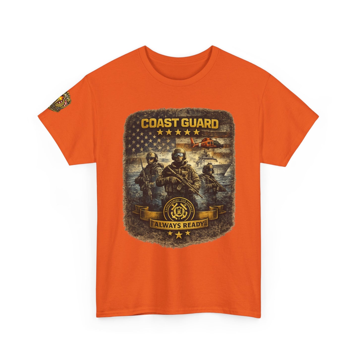 Coast Guard Helicopter 'Always Ready' Graphic Tee w/ Legacy 5 Brand Crest
