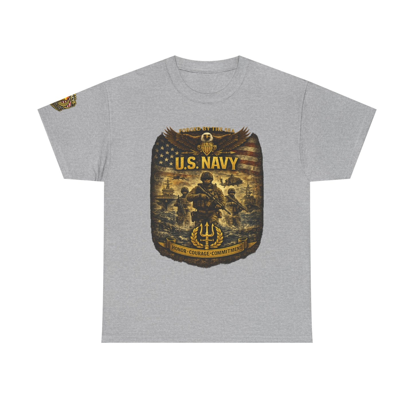 U.S. Navy â€” Honor Courage Commitment w/ Legacy 5 Brand Crest