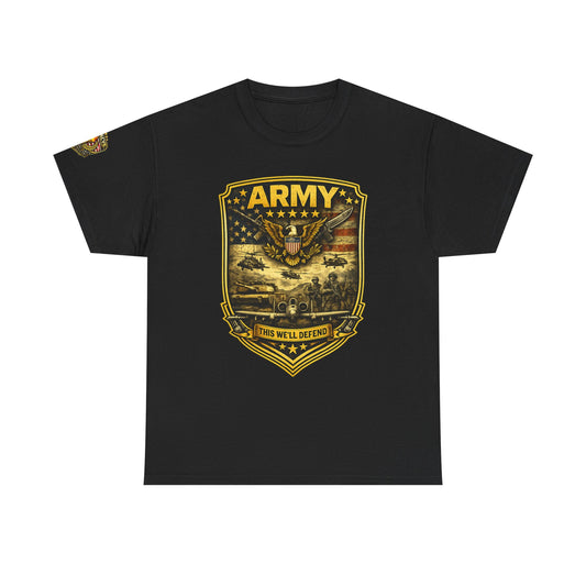 Army Shield Graphic Tee w/ Legacy 5 Brand Crest